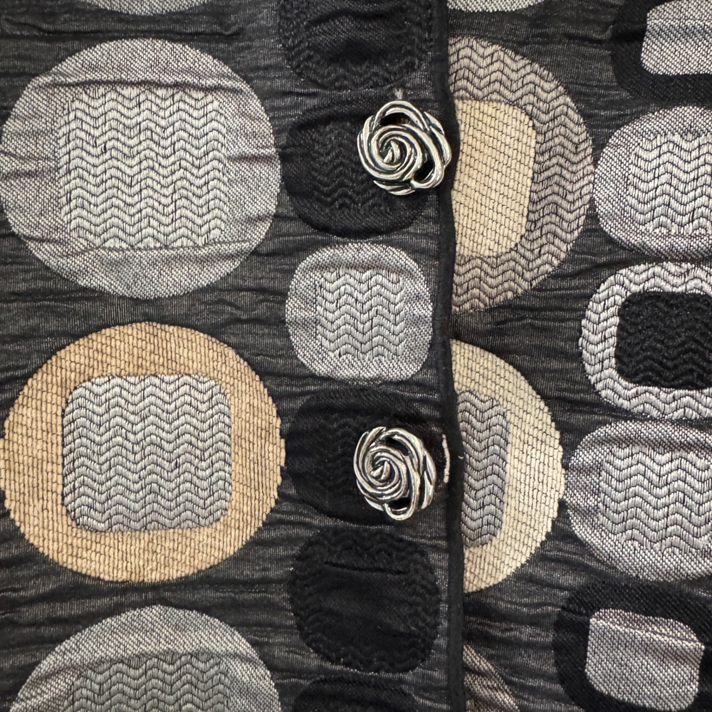 Winding River Reversible Tapestry Coat Jacket Abstract Geometric‎ Art Large - Picture 8 of 8